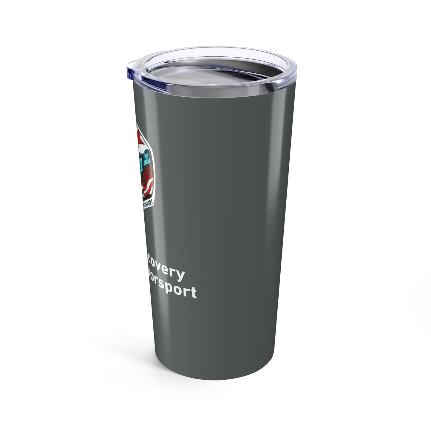Operation Motorsport 20oz Tumbler – Helmet Edition (Dark Grey)