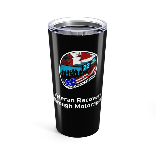 Operation Motorsport 20oz Tumbler – Helmet Edition (Black)
