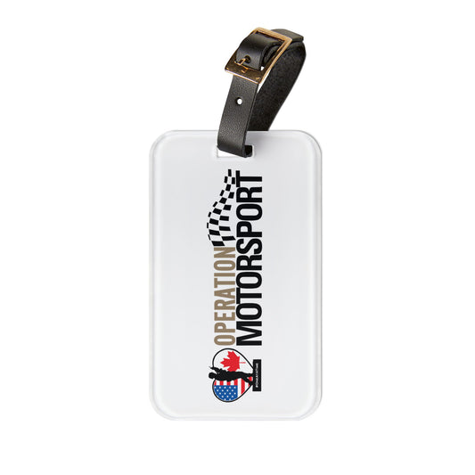 Operation Motorsport Luggage Tag (White)