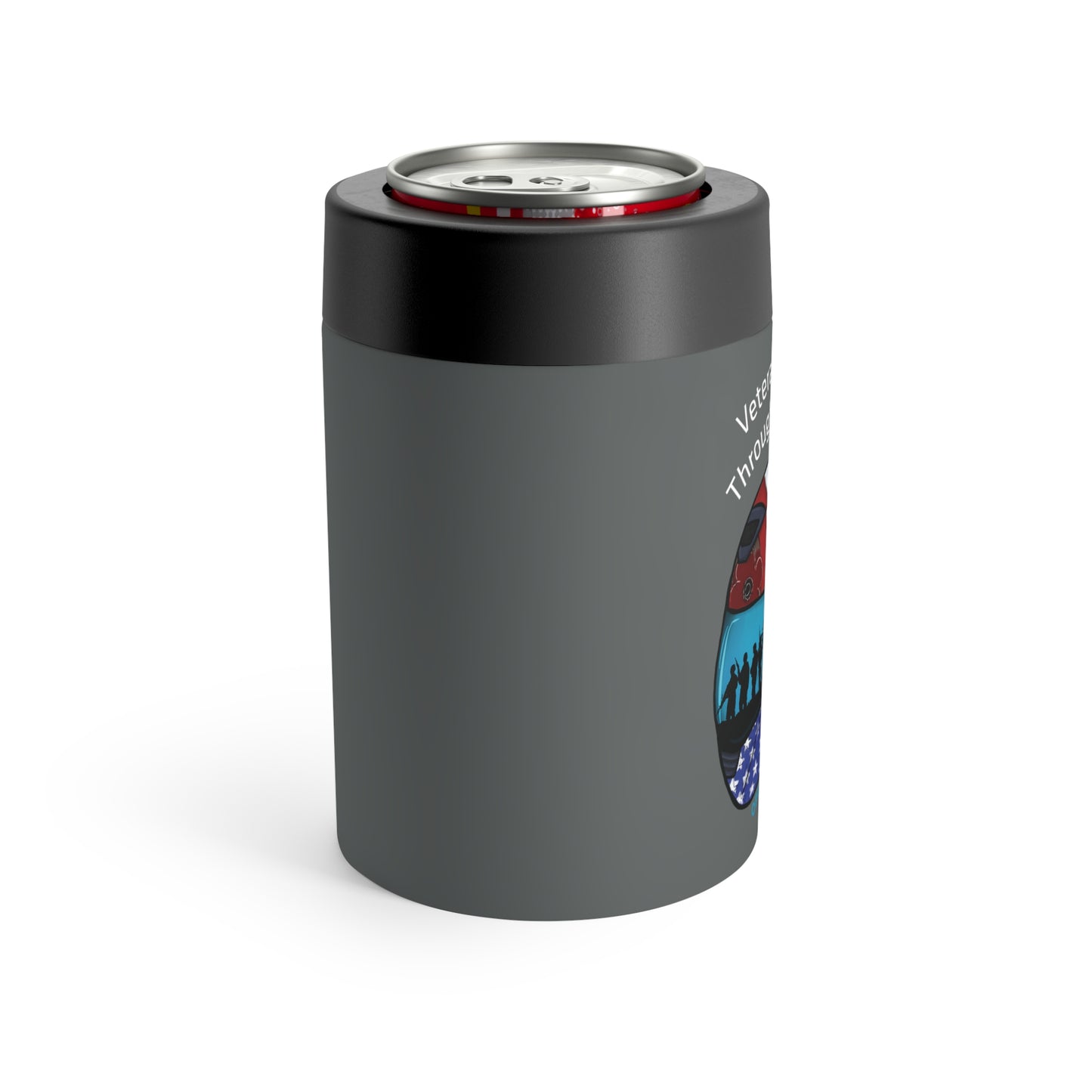 Operation Motorsport 12oz Can Cooler (Dark Grey)
