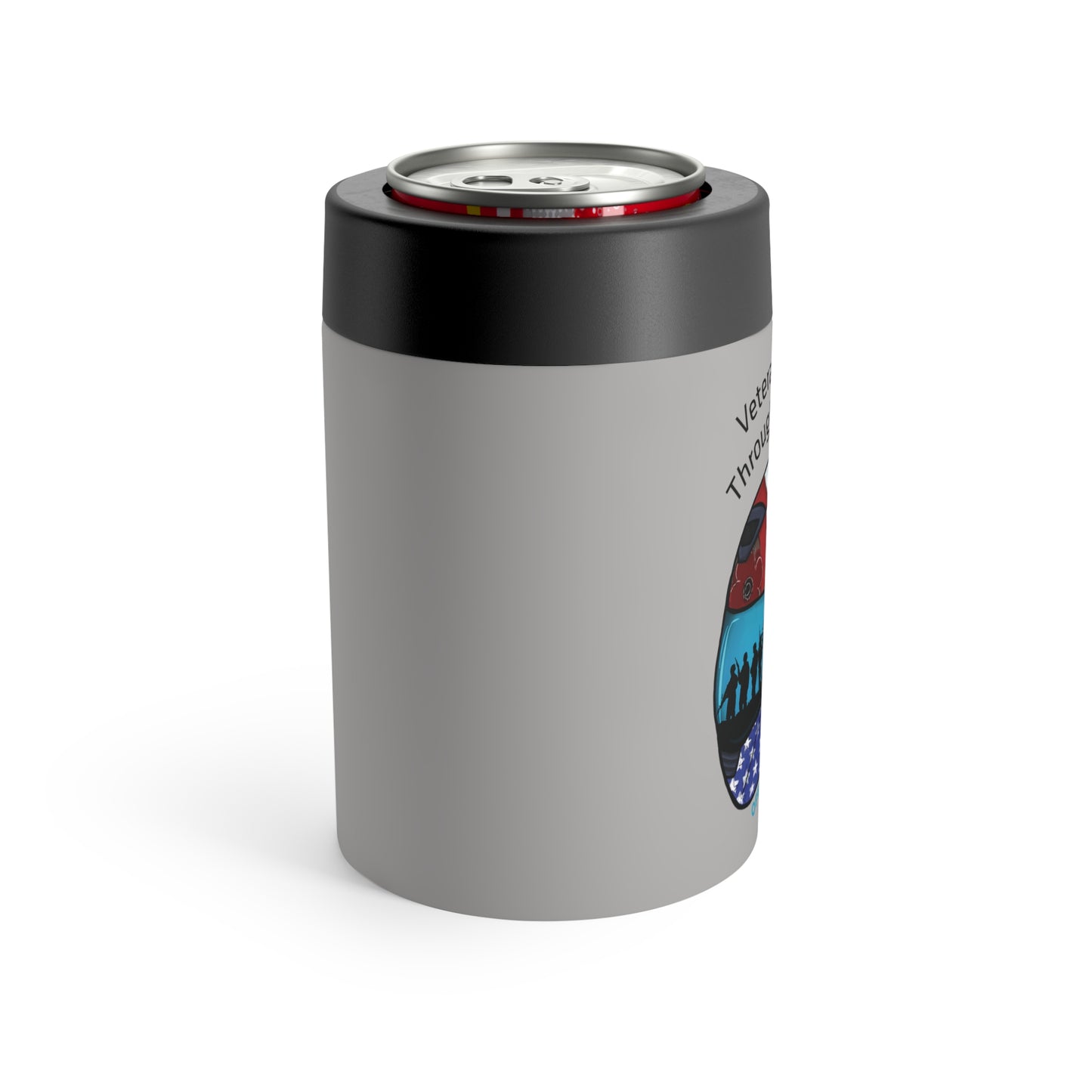 Operation Motorsport 12oz Can Cooler (Lt Grey)