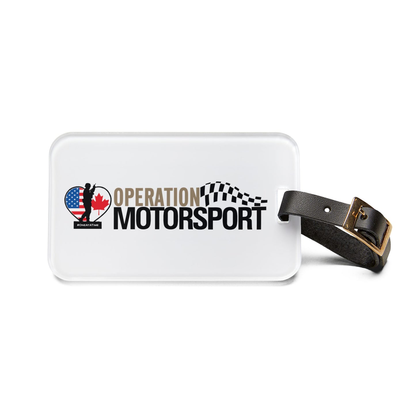 Operation Motorsport Luggage Tag (White)