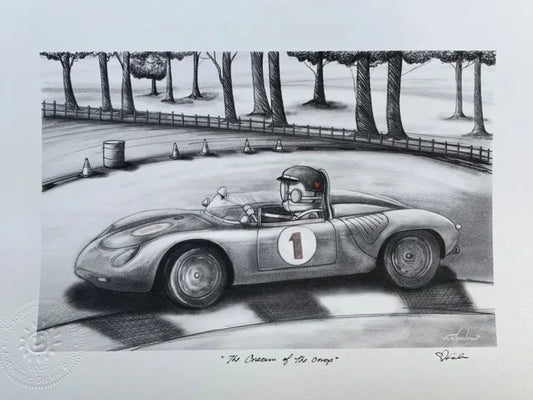 “The Cream of the Crop” The 3rd in a series done to benefit Operation Motorsport. The sale of these limited edition prints helps veterans by providing them with the ability to work in the sports car racing industry. This Open Edition measures 9.5″ x 13″. In the words of artist Fabio Napoleoni “I have had the pleasure on multiple occasions to attend races and see first hand how this has helped a several of veterans. Diezel and Tiffany Lodder have created an organization that I am proud to be a part of.”